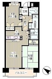 コースト・ヴィラ葛西臨海公園 2LDKの間取図画像