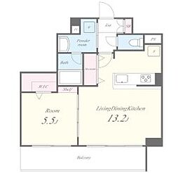 Nouvelle maison yamayaII(ヌーベルメゾン 1LDKの間取図画像