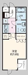 STELLACOURT行徳 1Kの間取図画像