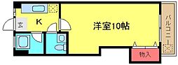 内田ビル 1Kの間取図画像