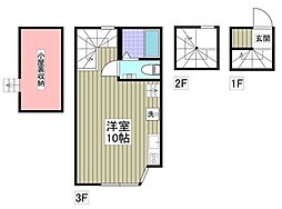 CASADIA綾瀬 ワンルームの間取図画像