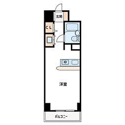 グリーンプラザ北綾瀬3 ワンルームの間取図画像