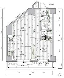 メインステージ北千住7 2LDKの間取図画像