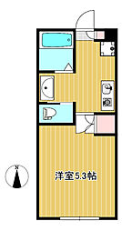 メゾン関町南 1Kの間取図画像