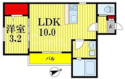 KEIAI RESIDENCE 豊四季 3階1LDKの間取り