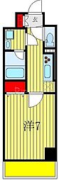 ＬａＳａｎｔｅ柏 7階1Kの間取り