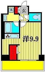 ラプラージュ 5階ワンルームの間取り