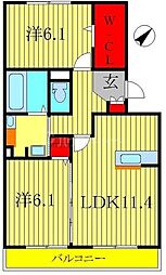 間取図画像 2LDK