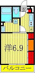 リブリ・ソレーユ　はつみ 2階1Kの間取り