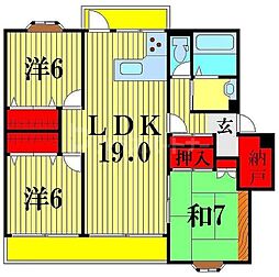 間取図画像 3LDK