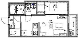 KEIAI RESIDENCE 南柏 1LDKの間取図画像