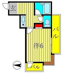 ジュネパレス塚本 1Kの間取図画像