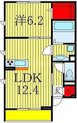 クレールモア 1LDKの間取図画像