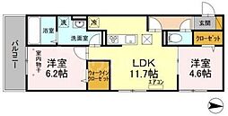 ジラソーレ 2LDKの間取図画像