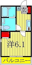 NKハウス 1Kの間取図画像