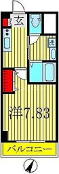 グラン・シャリオS 1Kの間取図画像