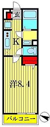 リブリ・レイクサイドビレッジ 1Kの間取図画像