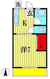 シティハイム コーポあらくB棟 1階/109