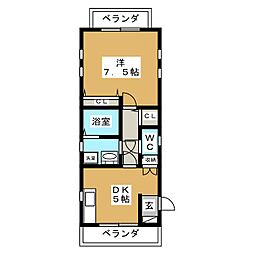 間取図画像 1DK