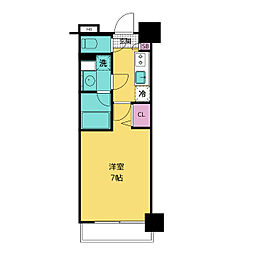 ガーラ・リバースクエア横濱南 9階1Kの間取り