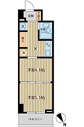 メゾンデュオーラ山下町 2Kの間取図画像