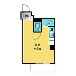 サンワコーポ ワンルームの間取図画像