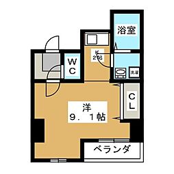 アテッサ吉野町 1Kの間取図画像