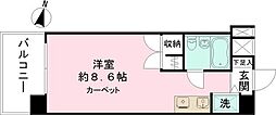 パーク・ノヴァ伊勢佐木長者町 ワンルームの間取図画像