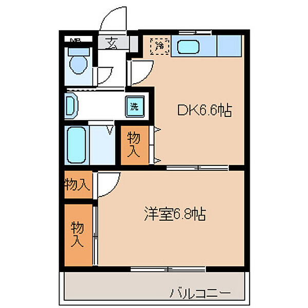 マンションシェル 0302｜東京都あきる野市平沢西1丁目(賃貸マンション1DK・3階・34.00㎡)の写真 その2