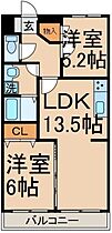 ベルデュール　柏 0302 ｜ 東京都立川市柏町4丁目74-2（賃貸マンション2LDK・3階・56.56㎡） その2