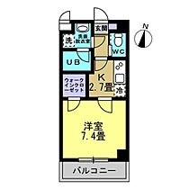 フェリーチェ栄町 0207 ｜ 東京都立川市栄町6丁目8-8（賃貸マンション1K・2階・27.37㎡） その2