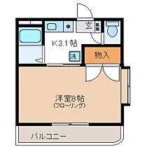 フローレン 0302 ｜ 東京都昭島市昭和町2丁目（賃貸マンション1K・3階・23.20㎡） その2