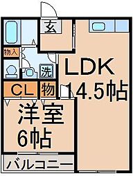 間取図画像 1LDK