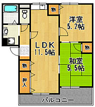 ウエストオーリン  ｜ 兵庫県宝塚市山本西3丁目（賃貸マンション2LDK・3階・52.55㎡） その2