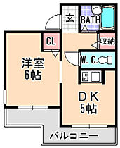 ビオレータ宝塚  ｜ 兵庫県宝塚市川面3丁目（賃貸マンション1DK・2階・29.60㎡） その2