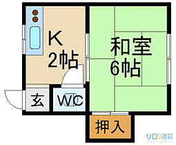 清宝荘　東棟  ｜ 兵庫県宝塚市川面6丁目（賃貸アパート1K・2階・17.00㎡） その2