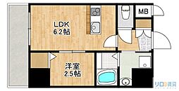 ONLYONEキセラタウン 3階1LDKの間取り