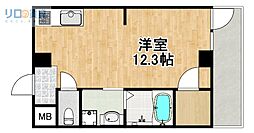 ELEGANTE宝塚 ワンルームの間取図画像