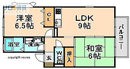 ハイカムール・エルテ 2LDKの間取図画像