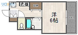 ストークタグチ 1Kの間取図画像