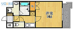 プレシャス小林 1Kの間取図画像