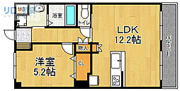 フェリーチェ 1LDKの間取図画像