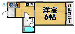 ミツワ小戸ビル 1Kの間取図画像