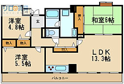 ピア・カーサ西台 3LDKの間取図画像