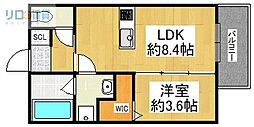 NOVANTA宝塚 1LDKの間取図画像