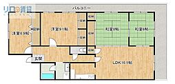 宝塚ヒルズ 4LDKの間取図画像