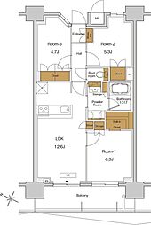 間取図画像 3LDK