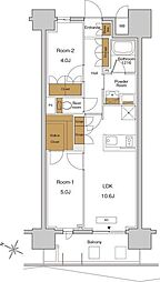 間取図画像 2LDK
