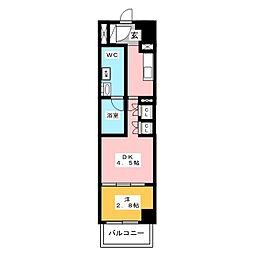 アークマーク志茂Sta. 1DKの間取図画像