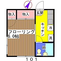 メゾン21 101 ｜ 千葉県千葉市稲毛区穴川2丁目（賃貸アパート1K・1階・20.60㎡） その2